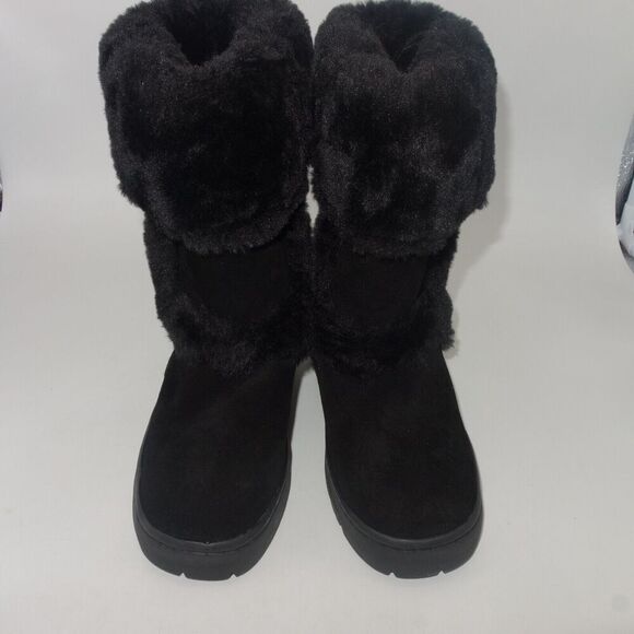 NEW Style & Co. Witty Black Suede Winter Snow Boots Shoes Women's Size 5 - Picture 3 of 8
